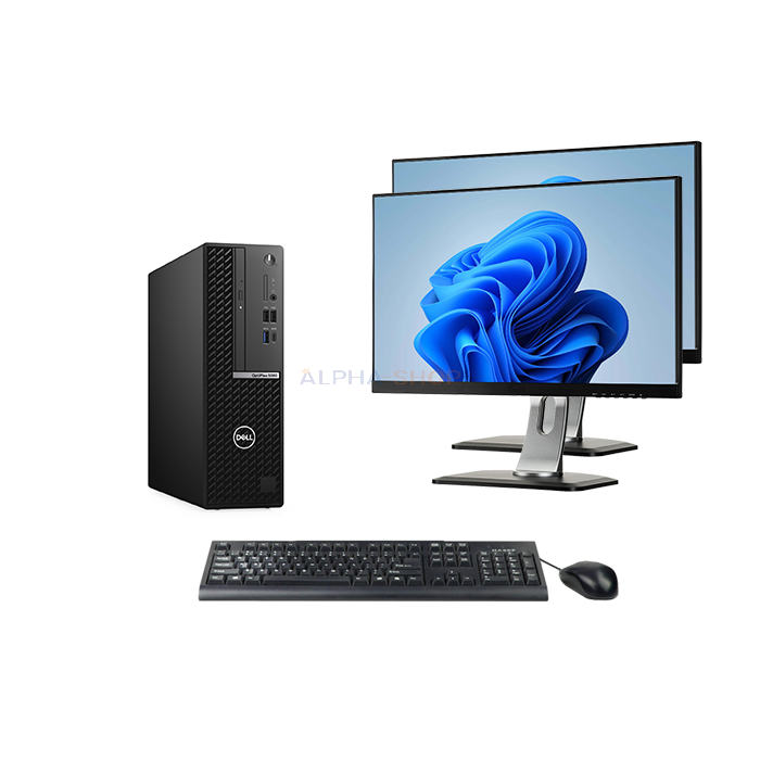 Dell OptiPlex 5080 Micro i5 10e Gen + 2x Monitor