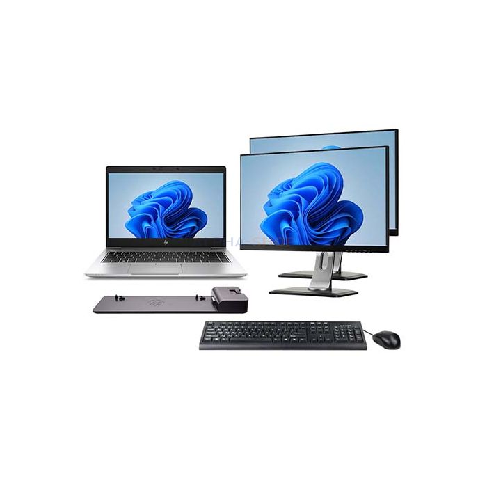 HP EliteBook MT45 + 2x Monitor