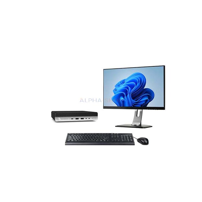 HP EliteDesk 800 G5 Mini + 1x Monitor