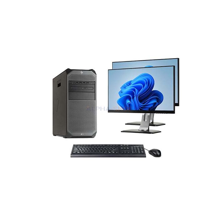 HP Z4 G4 Workstation TWR + 2x Monitor