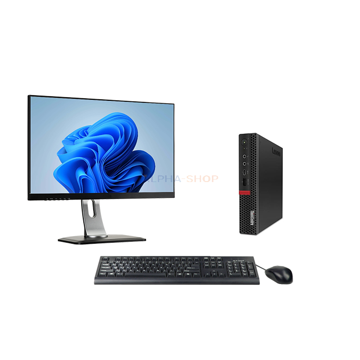 Lenovo ThinkCentre M720q Tiny i5 8e Gen + 1x Monitor