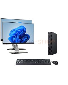 Dell OptiPlex 3070 Micro i5 9e Gen + 2x Monitor