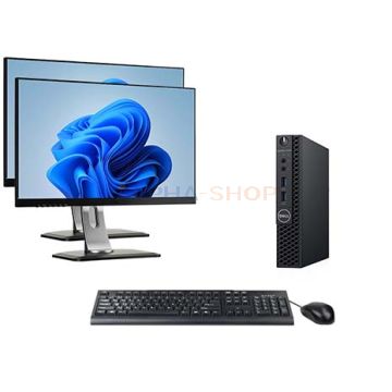 Dell OptiPlex 3070 Micro i5 9e Gen + 2x Monitor